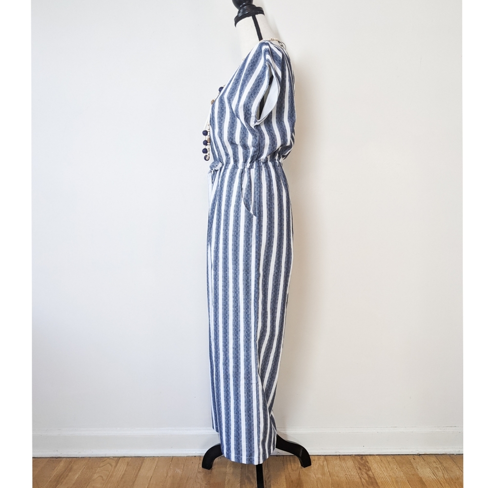 NWT Lucca Striped Linen Jumpsuit - Picture 5 of 5
